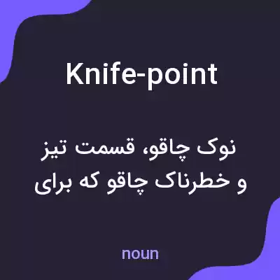 معنی knife-point به فارسی معنی knife-point به فارسی