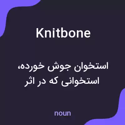 معنی knitbone به فارسی معنی knitbone به فارسی