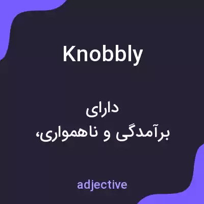 معنی knobbly به فارسی معنی knobbly به فارسی