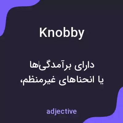 معنی knobby به فارسی معنی knobby به فارسی
