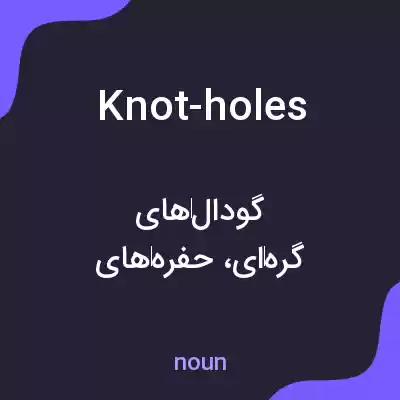 معنی knot-holes به فارسی معنی knot-holes به فارسی
