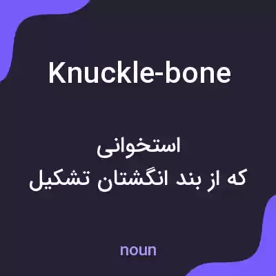 معنی knuckle-bone به فارسی