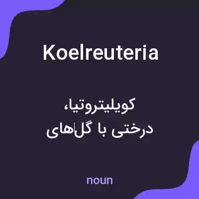 معنی koelreuteria به فارسی معنی koelreuteria به فارسی
