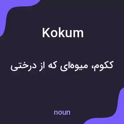 معنی kokum به فارسی معنی kokum به فارسی