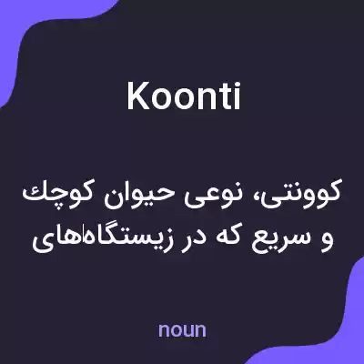 معنی koonti به فارسی معنی koonti به فارسی