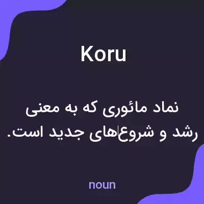 معنی koru به فارسی معنی koru به فارسی