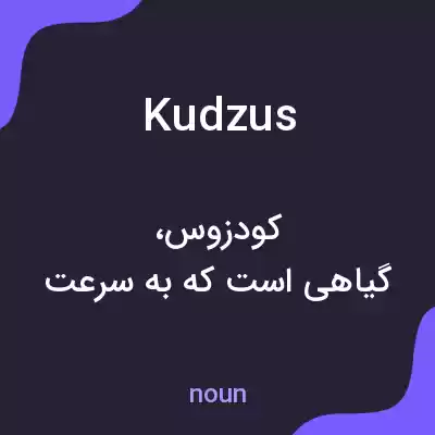 معنی kudzus به فارسی معنی kudzus به فارسی