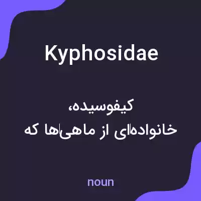معنی kyphosidae به فارسی معنی kyphosidae به فارسی