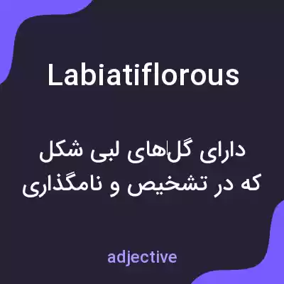 معنی labiatiflorous به فارسی معنی labiatiflorous به فارسی