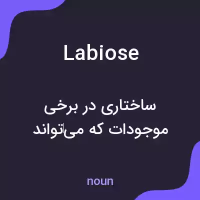 معنی labiose به فارسی معنی labiose به فارسی