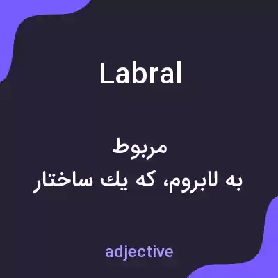 معنی labral به فارسی معنی labral به فارسی