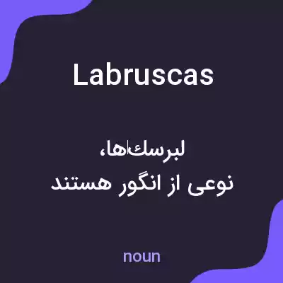 معنی labruscas به فارسی معنی labruscas به فارسی