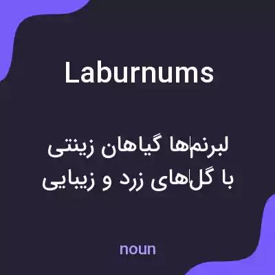 معنی laburnums به فارسی معنی laburnums به فارسی