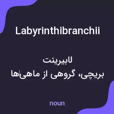 معنی labyrinthibranchii به فارسی معنی labyrinthibranchii به فارسی
