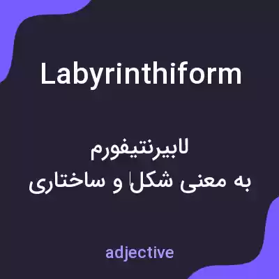 معنی labyrinthiform به فارسی معنی labyrinthiform به فارسی