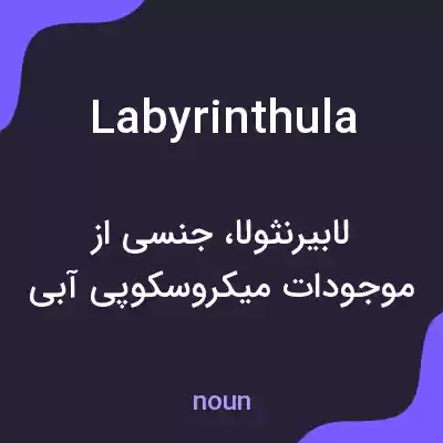 معنی labyrinthula به فارسی معنی labyrinthula به فارسی