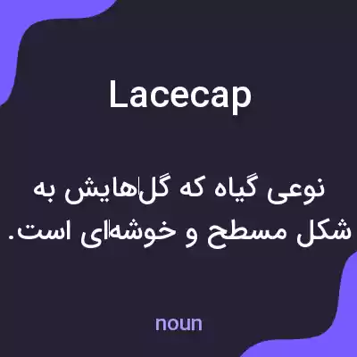 معنی lacecap به فارسی معنی lacecap به فارسی