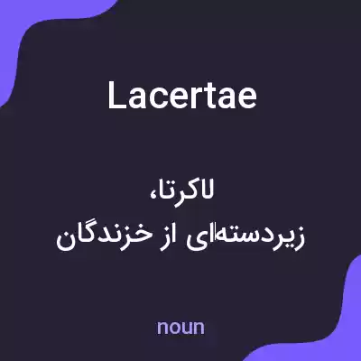 معنی lacertae به فارسی معنی lacertae به فارسی