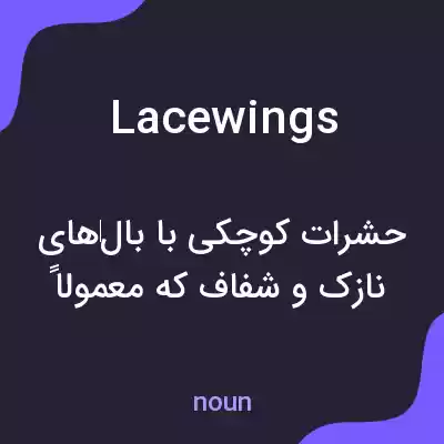 معنی lacewings به فارسی معنی lacewings به فارسی