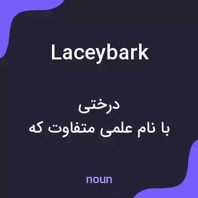معنی laceybark به فارسی معنی laceybark به فارسی