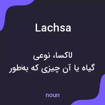 معنی lachsa به فارسی معنی lachsa به فارسی