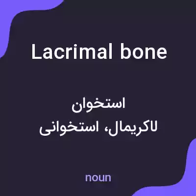 معنی lacrimal bone به فارسی معنی lacrimal bone به فارسی