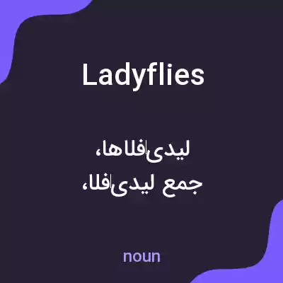 معنی ladyflies به فارسی معنی ladyflies به فارسی