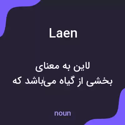 معنی laen به فارسی معنی laen به فارسی