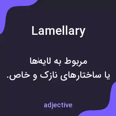 معنی lamellary به فارسی معنی lamellary به فارسی