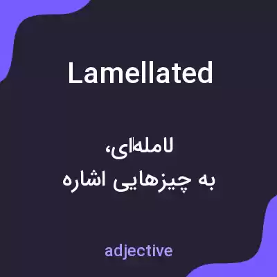 معنی lamellated به فارسی معنی lamellated به فارسی