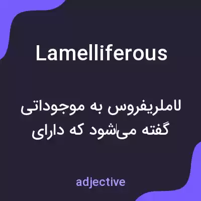 معنی lamelliferous به فارسی معنی lamelliferous به فارسی