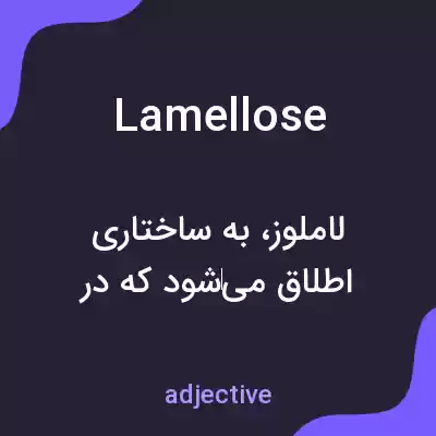 معنی lamellose به فارسی معنی lamellose به فارسی