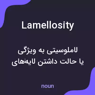 معنی lamellosity به فارسی معنی lamellosity به فارسی