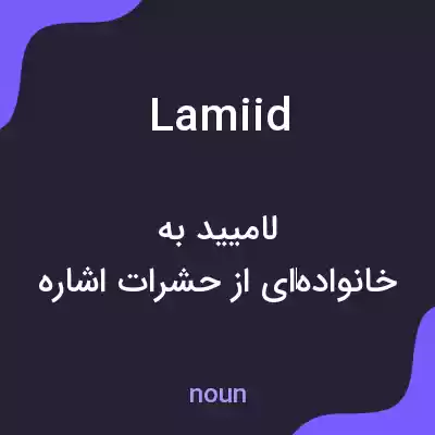 معنی lamiid به فارسی معنی lamiid به فارسی