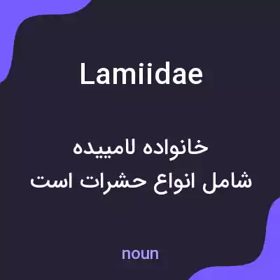 معنی lamiidae به فارسی معنی lamiidae به فارسی