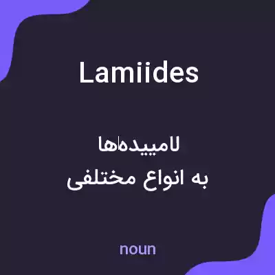 معنی lamiides به فارسی معنی lamiides به فارسی