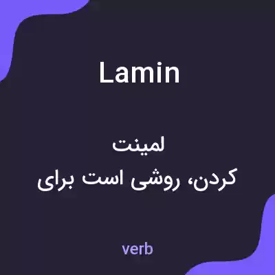 معنی lamin به فارسی معنی lamin به فارسی