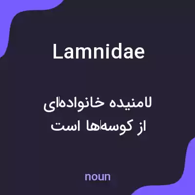 معنی lamnidae به فارسی معنی lamnidae به فارسی