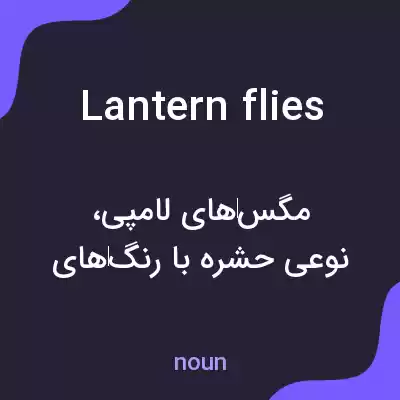 معنی lantern flies به فارسی معنی lantern flies به فارسی
