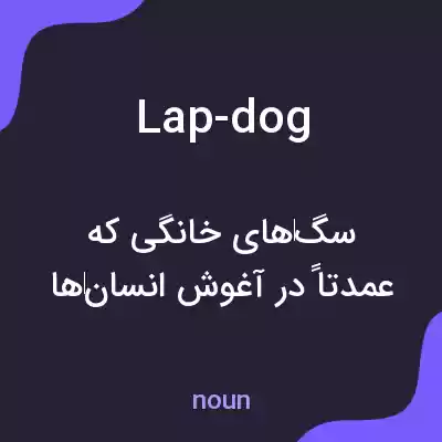معنی lap-dog به فارسی معنی lap-dog به فارسی