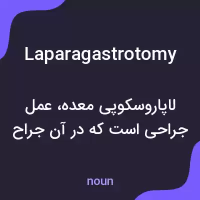 معنی laparagastrotomy به فارسی معنی laparagastrotomy به فارسی