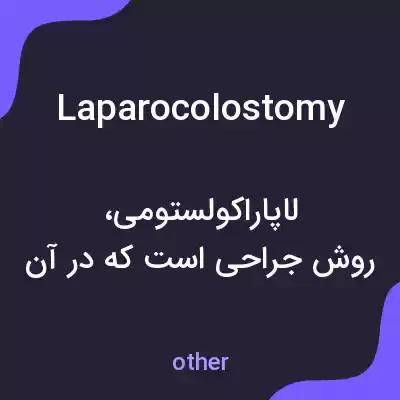 معنی laparocolostomy به فارسی معنی laparocolostomy به فارسی