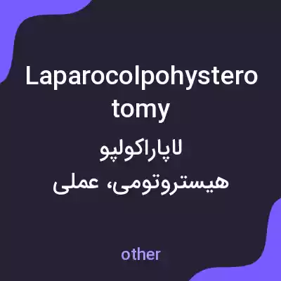 معنی laparocolpohysterotomy به فارسی معنی laparocolpohysterotomy به فارسی