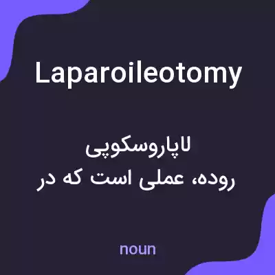 معنی laparoileotomy به فارسی معنی laparoileotomy به فارسی