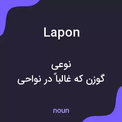 معنی lapon به فارسی معنی lapon به فارسی