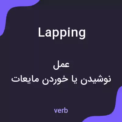 معنی lapping به فارسی معنی lapping به فارسی