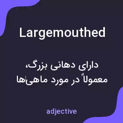 معنی largemouthed به فارسی معنی largemouthed به فارسی