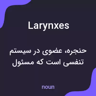 معنی larynxes به فارسی معنی larynxes به فارسی
