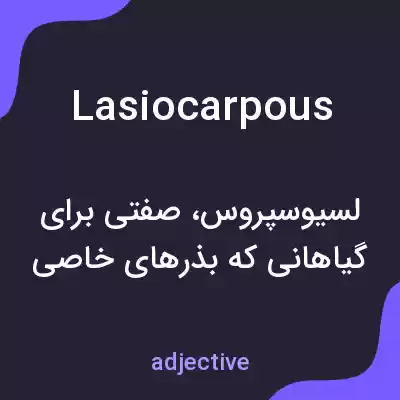 معنی lasiocarpous به فارسی معنی lasiocarpous به فارسی