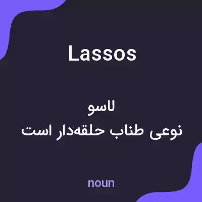 معنی lassos به فارسی معنی lassos به فارسی